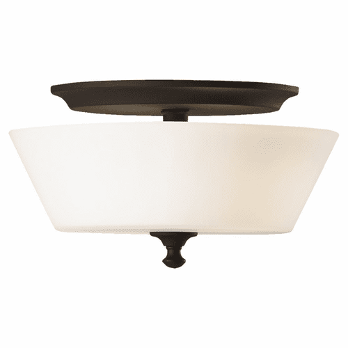 Feiss Peyton 2-LT Indoor Flush Mount - Black - FM354BK