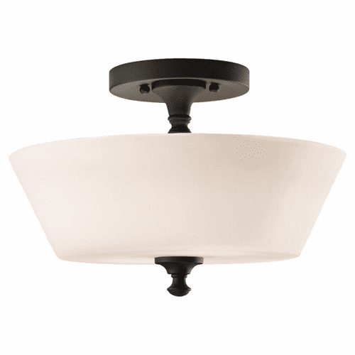 Feiss Peyton 2-LT Indoor Semi-Flush Mount - Black - SF275BK