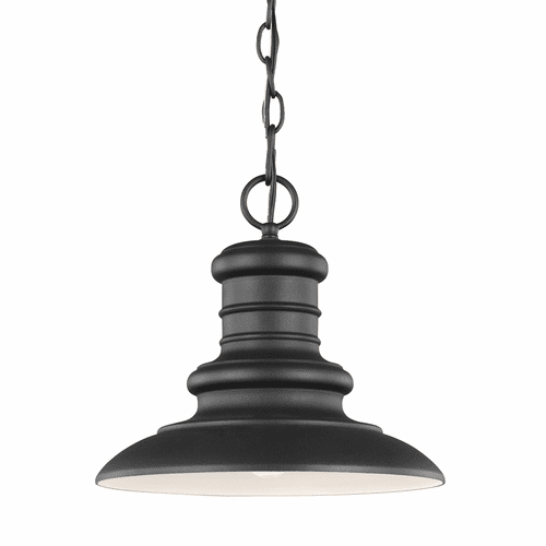 Feiss Redding Station 1-LT Outdoor Hanging Lantern - Textured Black - OL8904TXB