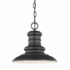 Feiss Redding Station 1-LT Outdoor Hanging Lantern - Textured Black - OL8904TXB