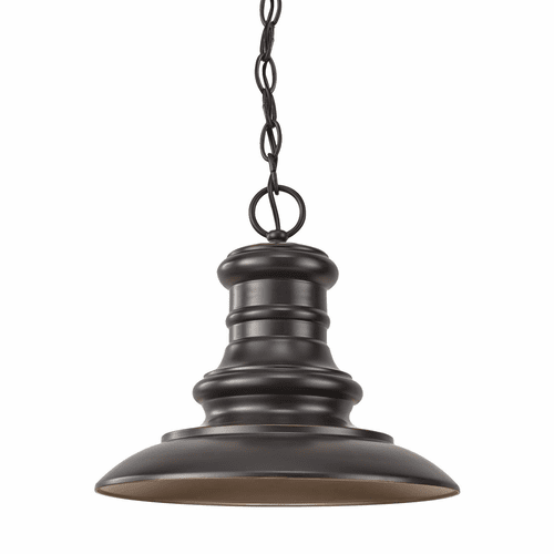 Feiss Redding Station 1-LT Outdoor Pendant - Restoration Bronze - OL8904RSZ-L1