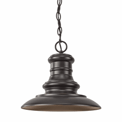 Feiss Redding Station 1-LT Outdoor Pendant - Restoration Bronze - OL8904RSZ-L1