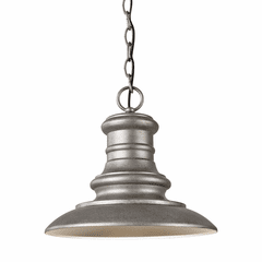 Feiss Redding Station 1-LT Outdoor Pendant - Tarnished Silver - OL8904TRD-L1