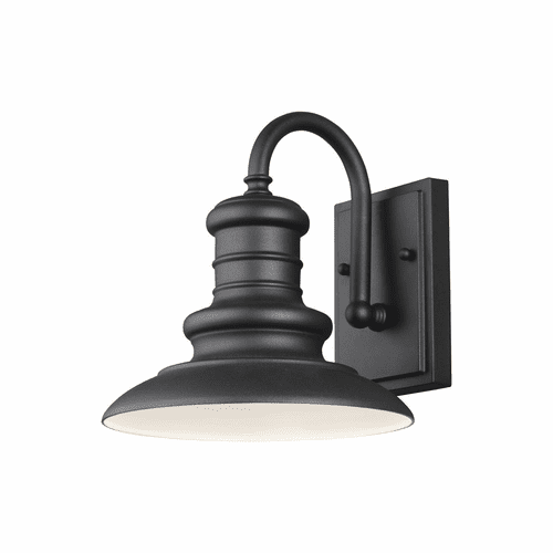 Feiss Redding Station 1-LT Small Wall Lantern - Black - OL8600TXB/T