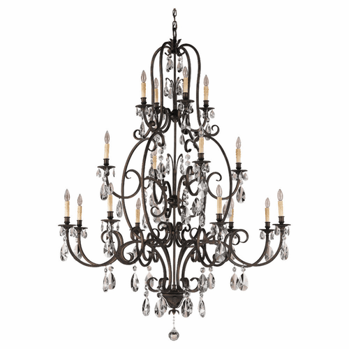 Feiss Salon Maison 16-LT Multi-Tier Chandelier - Tortoise Shell - F2230/8+4+4ATS