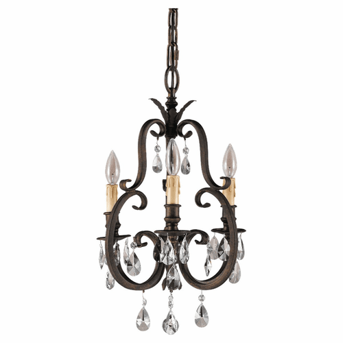 Feiss Salon Maison 3-LT Duo Mini-Chandelier - Aged Tortoise Shell - F2226/3ATS