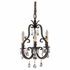 Feiss Salon Maison 3-LT Duo Mini-Chandelier - Aged Tortoise Shell - F2226/3ATS