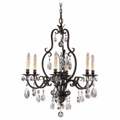 Feiss Salon Maison 6-LT Single Tier Chandelier - Aged Tortoise Shell - F2228/6ATS Feiss Salon Maison 6-LT Single Tier Chandelier - Aged Tortoise Shell - F2228/6ATS