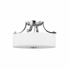 Feiss Sunset Drive 2-LT Semi-Flush Mount - Chrome - SF259CH