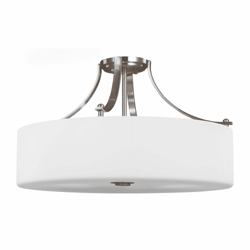 Feiss Sunset Drive 4-LT Semi-Flush Mount - Brushed Steel - SF254BS