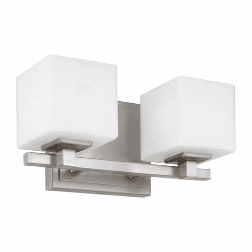 Feiss Sutton 2-LT Vanity - Satin Nickel - VS24322SN-L1