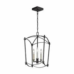 Feiss Thayer 3-LT Hall Chandelier - Smith Steel - F3321/3SMS Feiss Thayer 3-LT Hall Chandelier - Smith Steel - F3321/3SMS