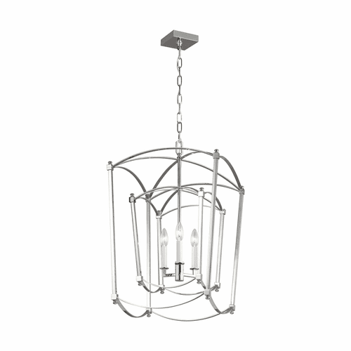 Feiss Thayer 3-LT Lantern - Polished Nickel - F3327/3PN