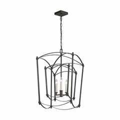 Feiss Thayer 3-LT Lantern - Smith Steel - F3327/3SMS