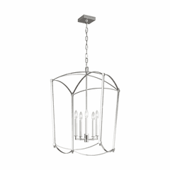 Feiss Thayer 5-LT Hall Lantern - Polished Nickel - F3323/5PN