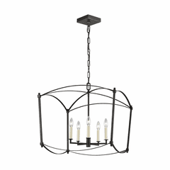Feiss Thayer 5-LT Lantern - Smith Steel - F3325/5SMS Feiss Thayer 5-LT Lantern - Smith Steel - F3325/5SMS