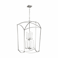 Feiss Thayer 8-LT Hall Lantern - Polished Nickel - F3324/8PN