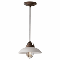 Feiss Urban Renewal 1-LT Mini Pendant - Patina - P1241BZP
