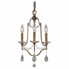Feiss Valentina 3-LT Duo Mini-Chandelier - Oxidized Bronze - F2623/3OBZ