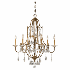 Feiss Valentina 6-LT Single Tier Chandelier - Oxidized Bronze - F2478/6OBZ