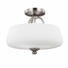 Feiss Vintner 3-LT Semi-Flush Mount - Satin Nickel - SF317SN