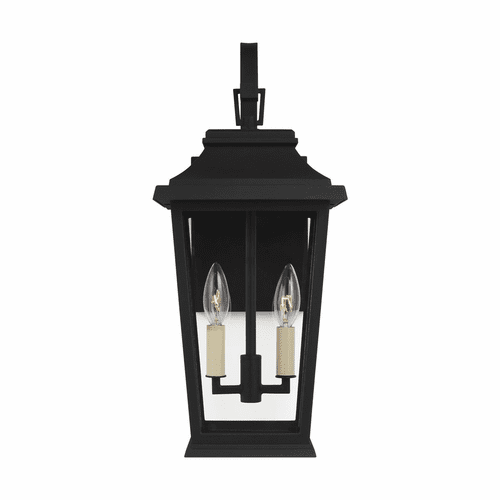 Feiss Warren 2-LT Outdoor Wall Lantern - Textured Black - OL15401TXB