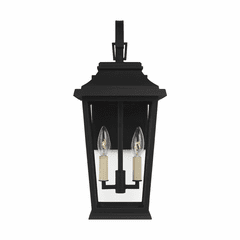 Feiss Warren 2-LT Outdoor Wall Lantern - Textured Black - OL15401TXB