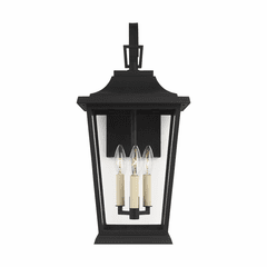 Feiss Warren 3-LT Outdoor Wall Lantern - Textured Black - OL15402TXB