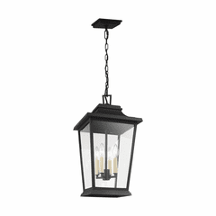 Feiss Warren 4-LT Outdoor Pendant - Textured Black - OL15409TXB