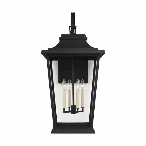 Feiss Warren 4-LT Outdoor Wall Lantern - Textured Black - OL15404TXB