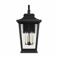 Feiss Warren 4-LT Outdoor Wall Lantern - Textured Black - OL15404TXB