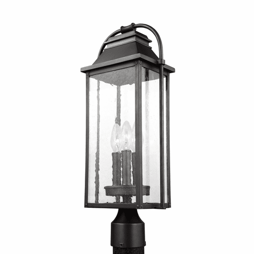 Feiss Wellsworth 3-LT Post Lantern - Antique Bronze - OL13207ANBZ