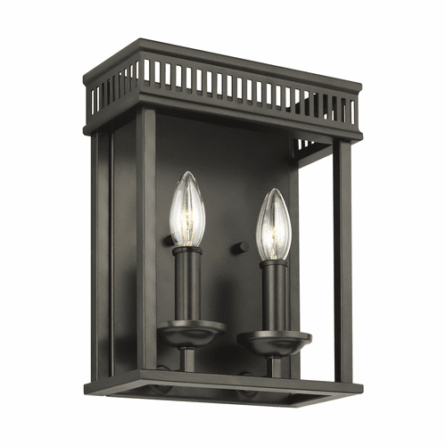 Feiss Woodruff 2-LT Wall Sconce - Antique Bronze - WB1891ANBZ