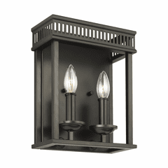 Feiss Woodruff 2-LT Wall Sconce - Antique Bronze - WB1891ANBZ