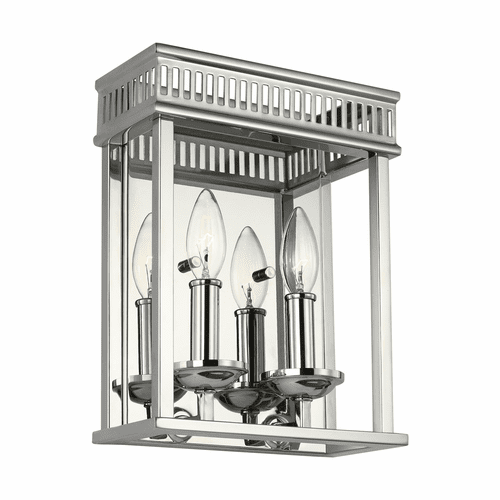 Feiss Woodruff 2-LT Wall Sconce - Polished Nickel - WB1891PN