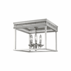 Feiss Woodruff 3-LT Flush Mount - Polished Nickel - FM521PN Feiss Woodruff 3-LT Flush Mount - Polished Nickel - FM521PN