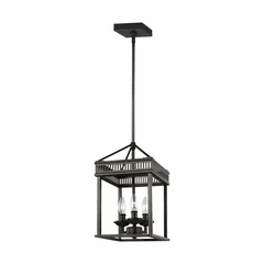 Feiss Woodruff 3-LT Pendant - Antique Bronze - P1480ANBZ