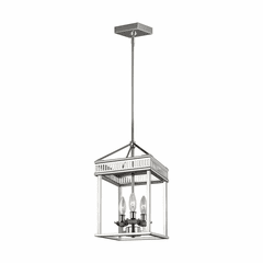 Feiss Woodruff 3-LT Pendant - Polished Nickel - P1480PN