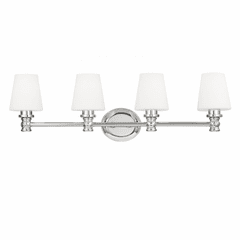 Feiss Xavierre 4-LT Vanity - Polished Nickel - VS22104PN Feiss Xavierre 4-LT Vanity - Polished Nickel - VS22104PN