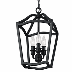 Feiss Yarmouth 3-LT Foyer Chandelier - Antique Forged Iron - F2974/3AF