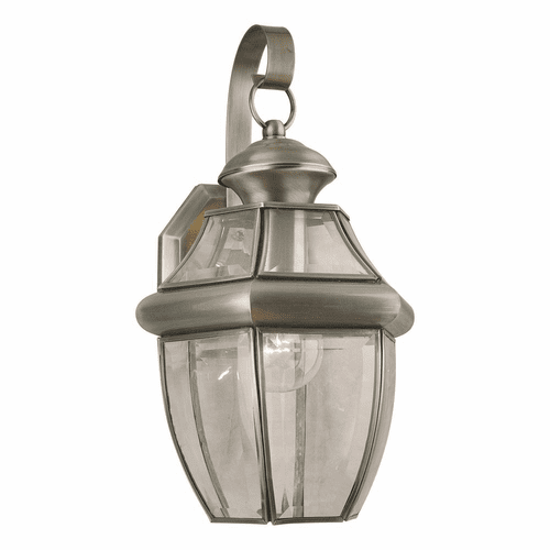 Forte 1-LT Brass Outdoor Lantern - Antique Pewter - 1201-01-34