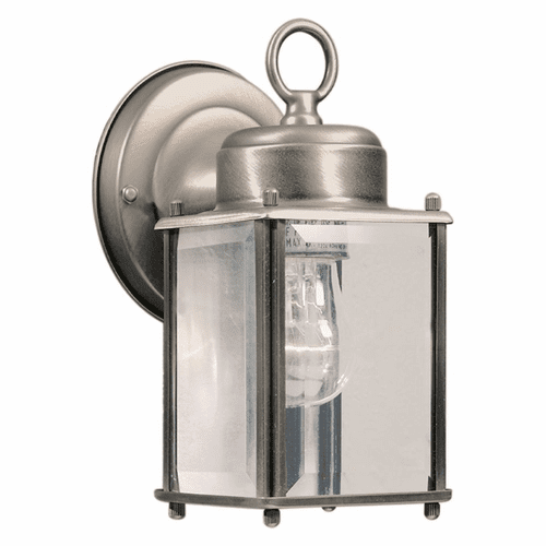 Forte 1-LT Brass Outdoor Lantern - Olde Nickel - 1005-01-54