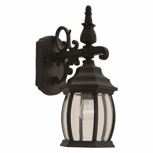 Forte 1-LT Cast Aluminum Outdoor Lantern - Black - 1700-01-04
