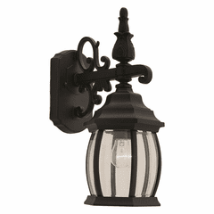 Forte 1-LT Cast Aluminum Outdoor Lantern - Black - 1700-01-04