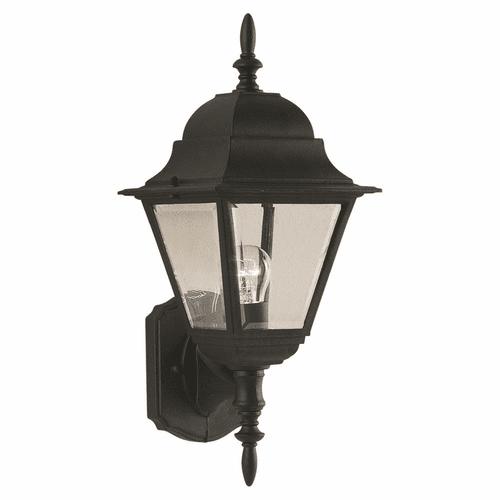 Forte 1-LT Cast Aluminum Outdoor Lantern - Black - 1707-01-04