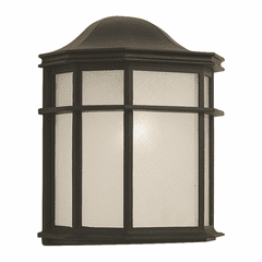 Forte 1-LT Cast Aluminum Outdoor Lantern - Black - 1719-01-04