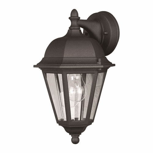 Forte 1-LT Cast Aluminum Outdoor Lantern - Black - 1761-01-04