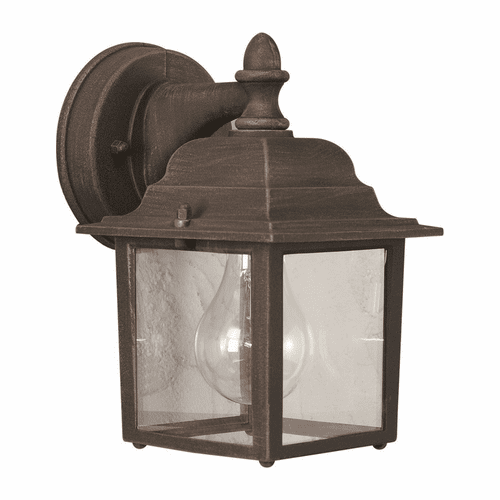 Forte 1-LT Cast Aluminum Outdoor Lantern - Painted Rust - 1745-01-28