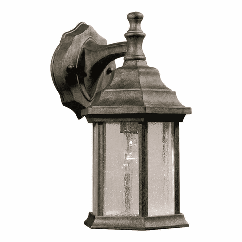 Forte 1-LT Cast Aluminum Outdoor Lantern - River Rock - 1725-01-59