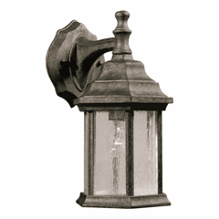 Forte 1-LT Cast Aluminum Outdoor Lantern - River Rock - 1725-01-59
